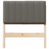 Upholstered Headboard with Headboard Brown and Light Grey 75 cm 880208