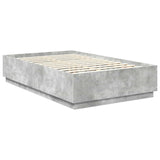 Bed Frame Concrete Grey 120 x 200 cm Engineered Wood 3408190
