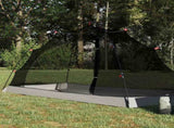 Tent with Roof with Storage Grey and Black 236 x 150 x 136 cm 42001019