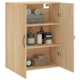 Wall Mounted Cabinet Sonoma Oak 69.5x34x90 cm Engineered Wood 834981
