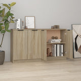 Sideboards 2 pcs Sonoma Oak 60x30x70 cm Engineered Wood 3115774