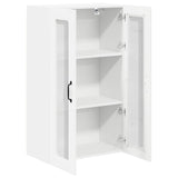 Wall Glass Cabinet LUCCA High Gloss White 60 x 31 x 100 cm 885179