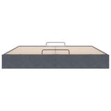 Ottoman Bed Frame No Mattress Dark Grey Super King Velvet 3311004