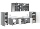 Bathroom Furniture Set 6 pcs Grey Sonoma 3407164