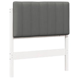 Upholstered Headboard with Headboard White and Light Grey 80 cm 880207