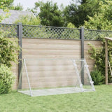Rabbit Hutch Silver 200x105x91 cm Galvanised Steel 3281530