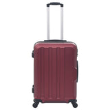 Hardcase Trolley Set 3 pcs Wine Red ABS 91874