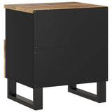 Bedside Cabinets 2 pcs Solid Wood Mango&Engineered Wood 350649