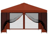 Garden Gazebo with Sidewalls 3 x 3 m Terracotta 900364