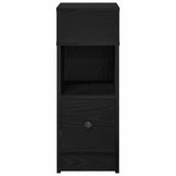 Bedside Cabinets 2 pcs with Drawer Black 25x31x66 cm 858617