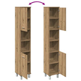 Bathroom Cabinet Artisan Oak 30x30x179 cm Engineered Wood 856141
