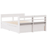 Bed Frame without Mattress White 120x190 cm Small Double Solid Wood Pine 3307141