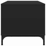 Coffee Table Black Oak 90 x 49 x 46 cm Engineered Wood 883445