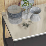 Kitchen Storage HATTEM Black 90 x 50 x 92 cm Steel 874954