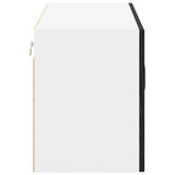 Wall Glass Cabinet LUCCA Black Oak 80 x 31 x 40 cm 884946