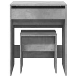 Dressing Table and Stool Concrete Grey 60x40x113.5 cm 848216