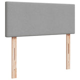 Box Spring Bed with Mattress Light Grey 120x200 cm Fabric 3285848