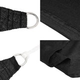 Sunshade Sail 160 g/m Black 4x6 m HDPE 311739