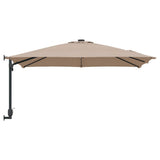Garden Parasol Taupe 248.5 x 247.5 x 160 cm Polyester and Steel 42003238