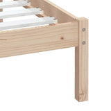 3100579 Bed Frame without Mattress Solid Wood 100x200 cm