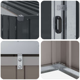 Garden Sheds Anthracite 137 x 81 x 180 cm Metal 42011291
