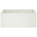 Retaining Wall 4 pcs 100 x 100 x 30 cm Steel White 3449199