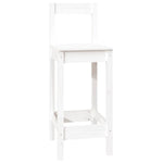 7 Piece Bar Set White Solid Wood Pine 3124713