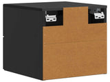 Wall-Mounted Bedside Cabinet Black 33 x 34.5 x 40 cm 898127