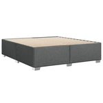 ZNTS Bed Frame without Mattress Dark Grey Super King Fabric 3284510
