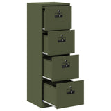 File Cabinet Olive Green 45.5 x 42 x 139 cm Cold-Rolled Steel 891626