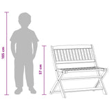 Children Bench 1 -Seater 61 x 38 x 57 cm Solid Eucalyptus Wood 42032415