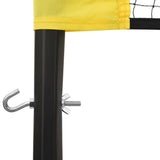 Volleyball Net Yellow and Black 823x244 cm PE Fabric 93744