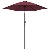 Garden Parasol Burgundy 200x224 cm Aluminium 47208