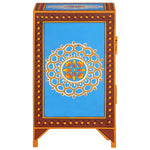 ZNTS Hand Painted Bedside Cabinet 40x30x50 cm Solid Mango Wood 321668