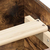 Bed Frame without Mattress Smoked Oak 75x190 cm Engineered Wood 835950