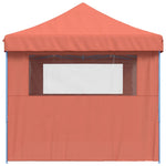 Foldable Party Tent Pop-Up with 3 Sidewalls Terracotta 4004973