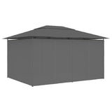 Garden Marquee with Curtains 4x3 m Anthracite 47960