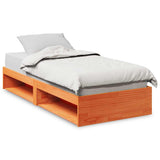 Day Bed without Mattress Wax Brown 75x190 cm Solid Wood Pine 859252