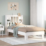 Bed Frame without Mattress White 90x190 cm Solid Wood Pine 3308865