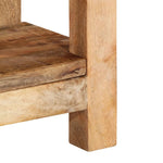 ZNTS Side Table 40x30x40 cm Solid Rough Wood Mango 358501