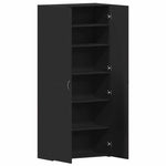 Shoe Cabinet with Door Black 80 x 35.5 x 180 cm Engineered wood 3333837