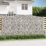 Arched Gabion Basket 400x30x200/220 cm Galvanised Iron 153410