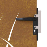 Garden Gate 85x75 cm Corten Steel Grass Design 153220