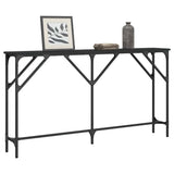 Console Table Black 140x23x75 cm Engineered Wood 837772