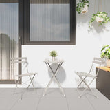Garden Folding Chair Folding 2 pcs Beige 42 x 46 x 82cm Metal 42002959