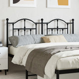 Metal Replace Headboard Black 140 cm 353472