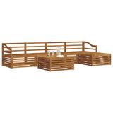 Outdoor Sofa Set 6 pcs Natural Solid Acacia Wood 3373354