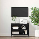 TV Cabinet Set Black 69.5 x 30 x 50 cm Engineered Wood 875112