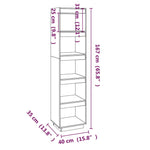 Book Cabinet/Room Divider White 40x35x167 cm Solid Wood Pine 810855