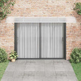 Door Canopy Grey and Transparent 400x75 cm Polycarbonate 153598